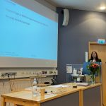 Adele Alchahin first Ph.D. student in the lab defending doctoral thesis